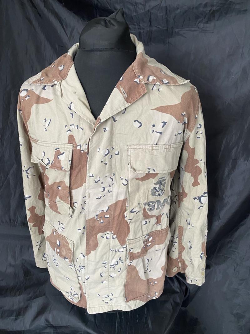 EARLY 1ST PATTERN USMC CHOC CHIP DESERT SHIRT