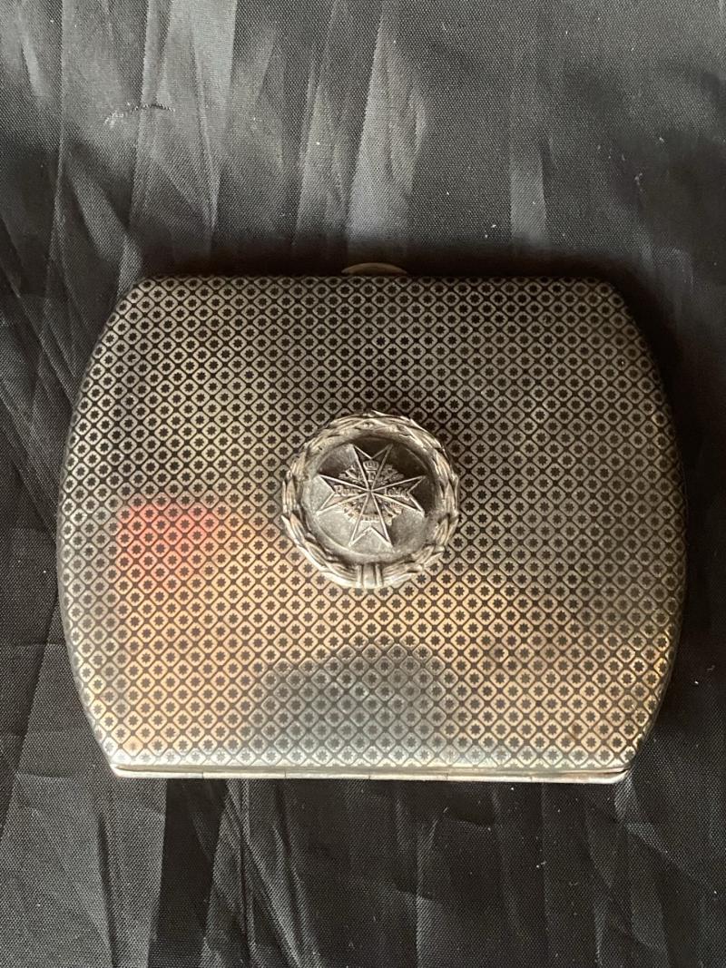 RARE HERMANN GORING SILVER CIGARETTE CASE