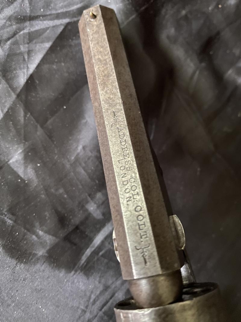 OBSOLETE ANTIQUE COLT LONDON POCKET REVOLVER