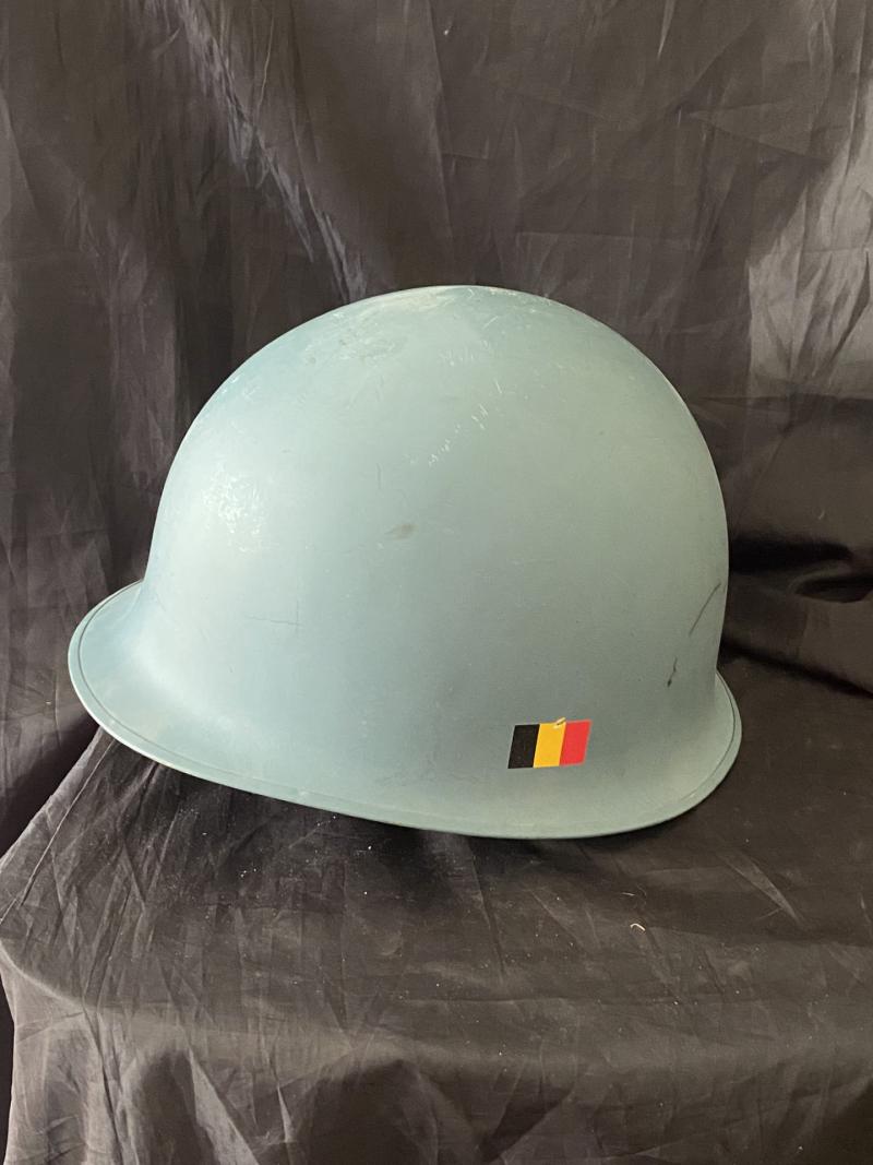 BELGIAN M1951 NATO LIGHT BLUE HELMET