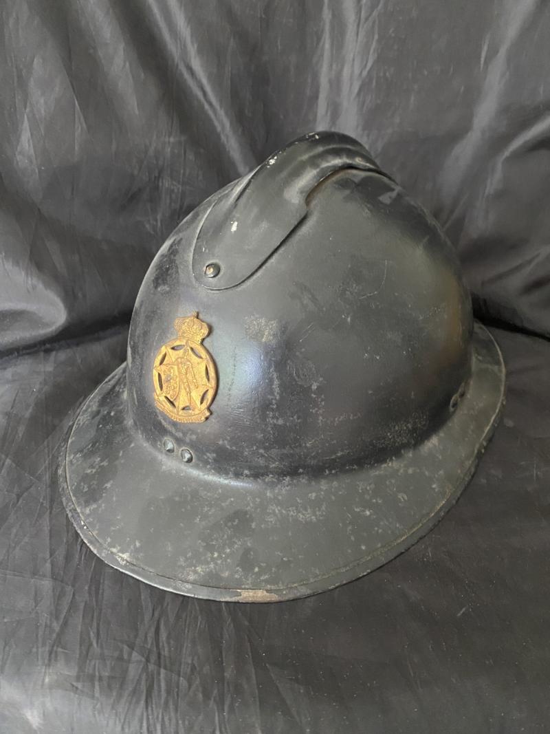 BELGIAN ADRIAN POLICE HELMET