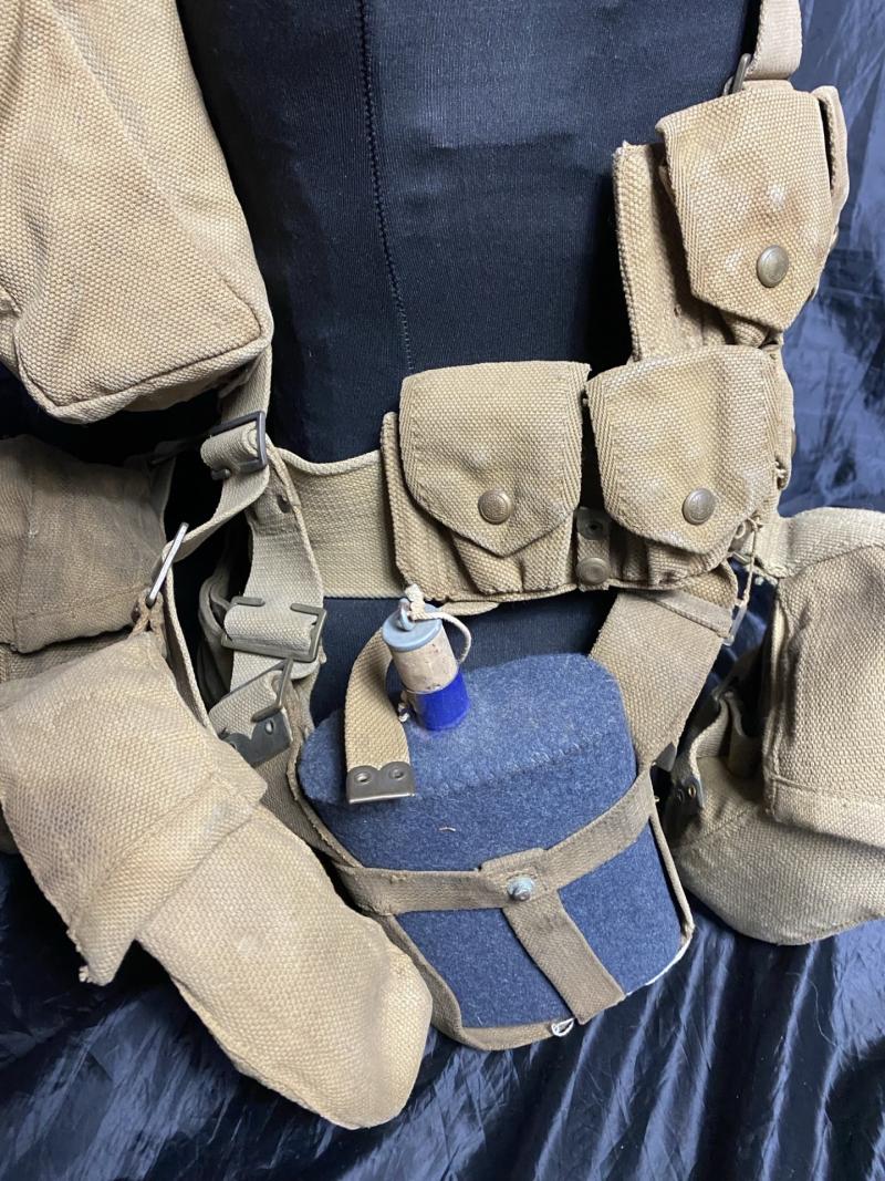 COMPLETE WW1 BRITISH 1908 PATTERN WEBBING SET