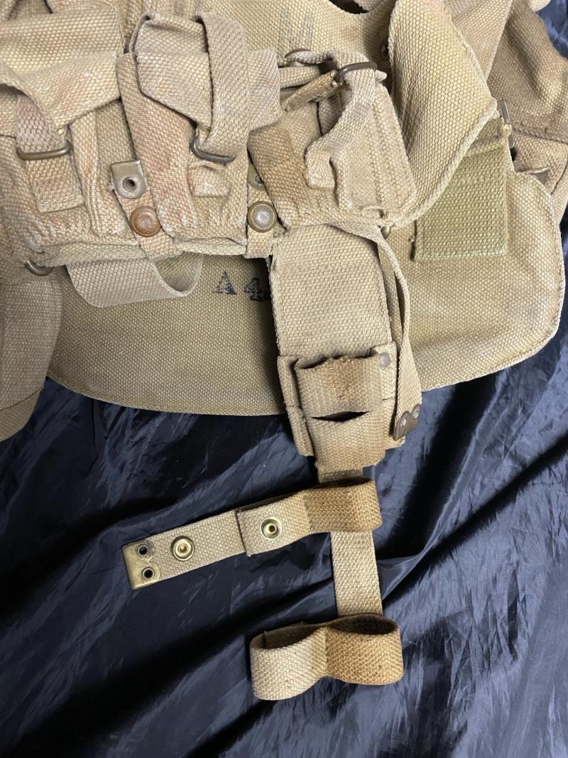 COMPLETE WW1 BRITISH 1908 PATTERN WEBBING SET