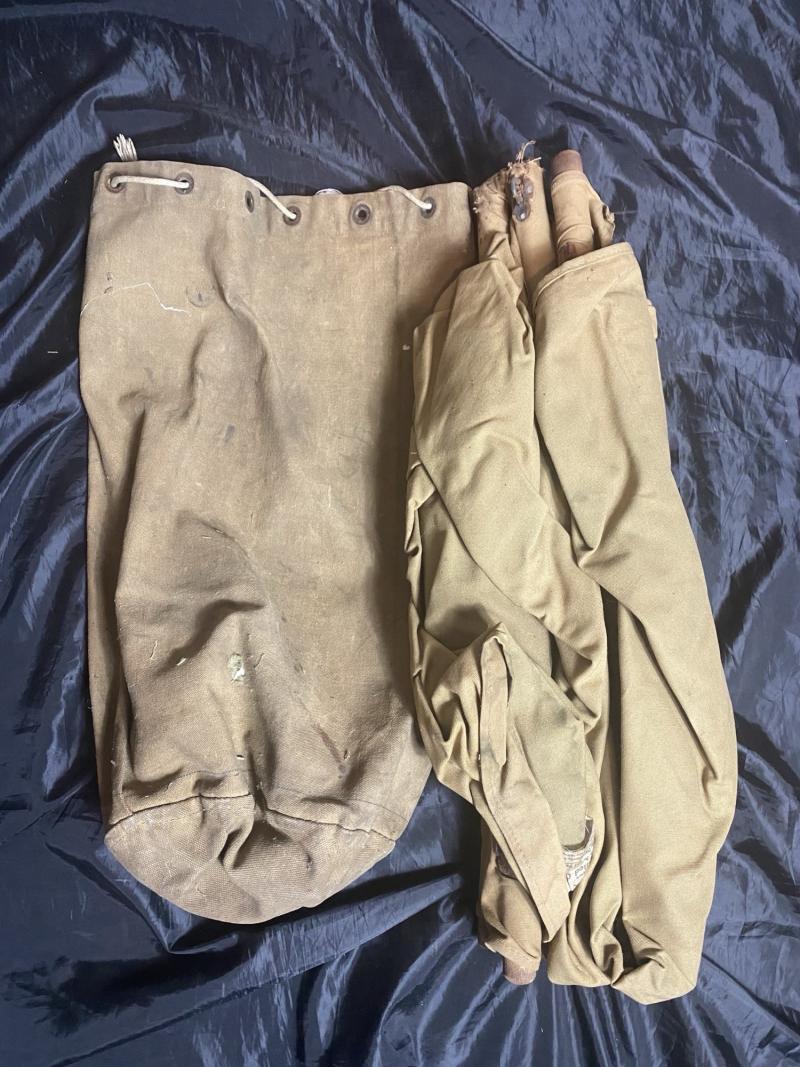 WW1 U.S. CAMP BED AND CARRY BAG (NAMED)