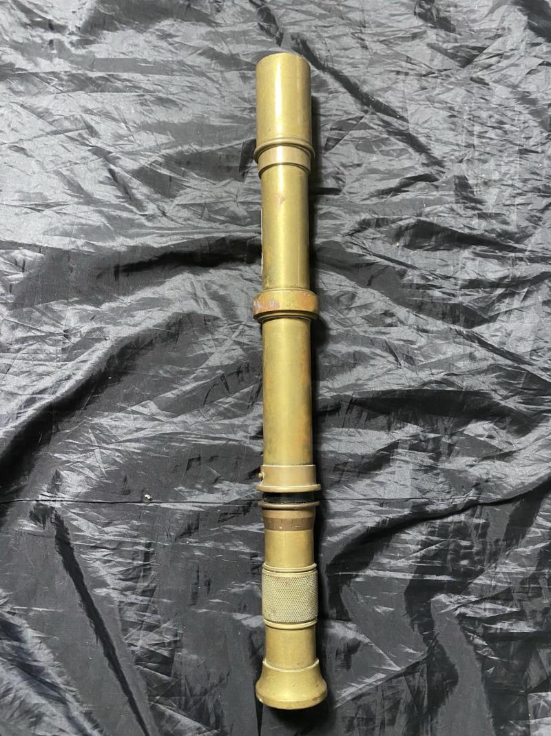 WW1 BRITISH 1917 DATED W.G. PYE & CO CAMBRIDGE ARTILLERY SIGHTING TELESCOPE NO.4 MK.III