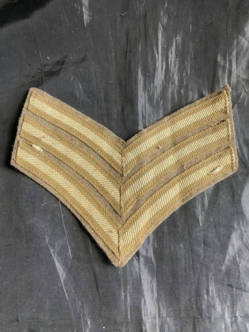 WW2 BRITISH ARMY RANK CHEVRON