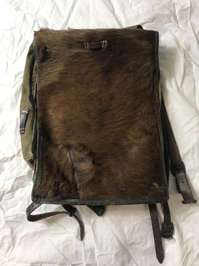 WW2 GERMAN MODEL 1939 PONY FUR TOURNISTER BACKPACK