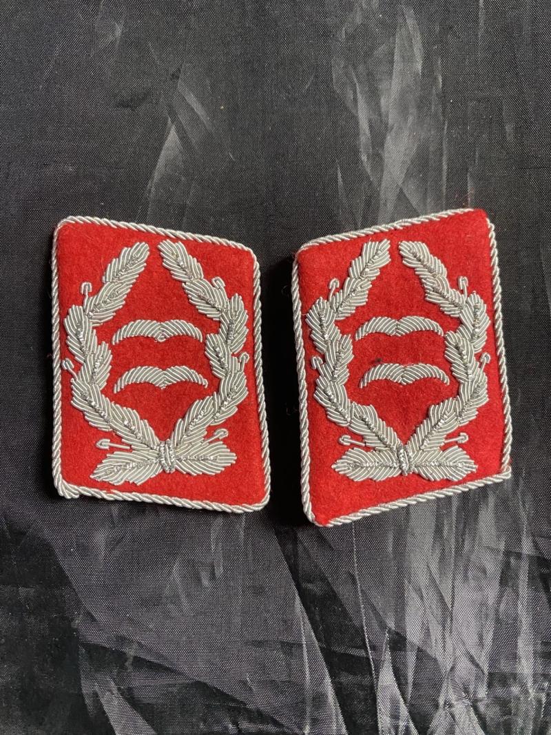 WW2 GERMAN LUFTWAFFE FLAK LIEUTENANT COLONEL COLLAR TABS