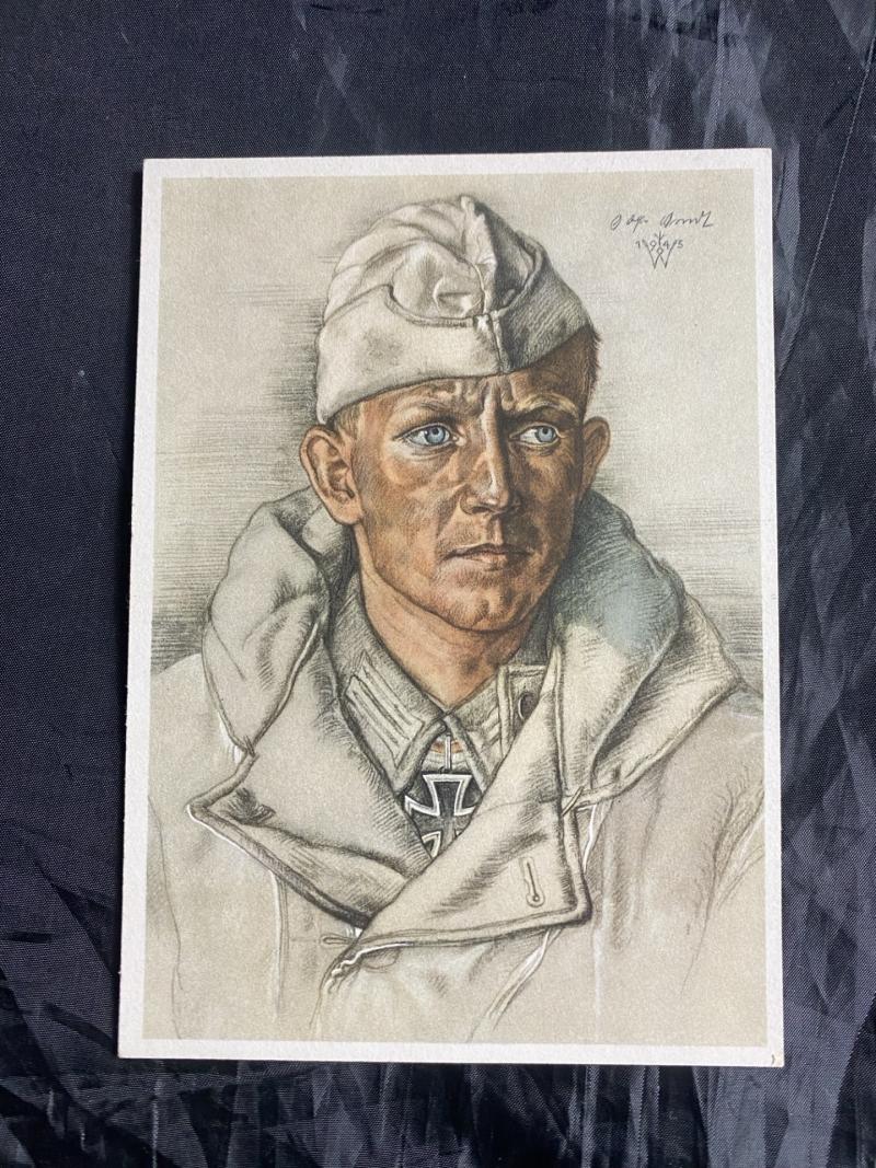 WW2 GERMAN PANZER PIONEER BATTALION POSTCARD