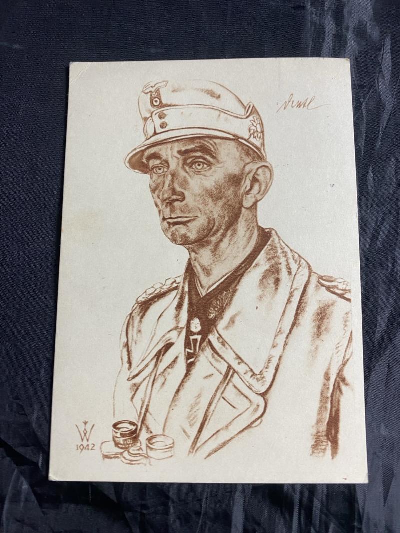 WW2 GERMAN GENERALOBERST DIETL POSTCARD