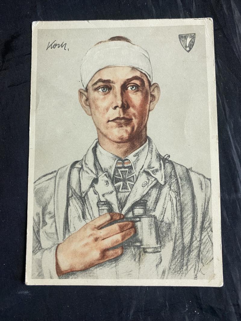 WW2 GERMAN MAJOR ROCH POSTCARD
