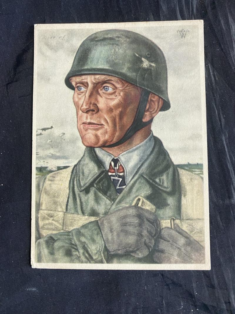 WW2 GERMAN FALLSCHIRMJAGER POSTCARD
