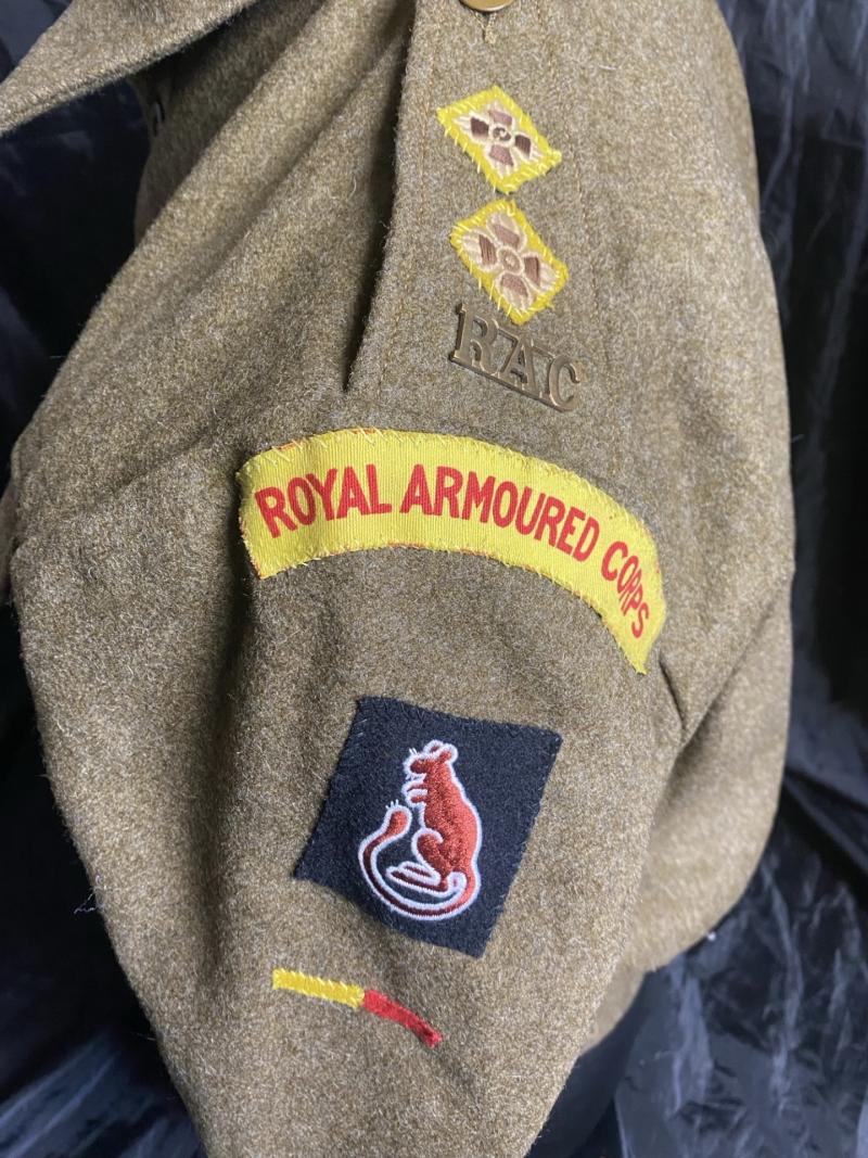 WW2 BRITISH RAC 1940 PATTERN OFFICERS BATTLEDRESS BLOUSE