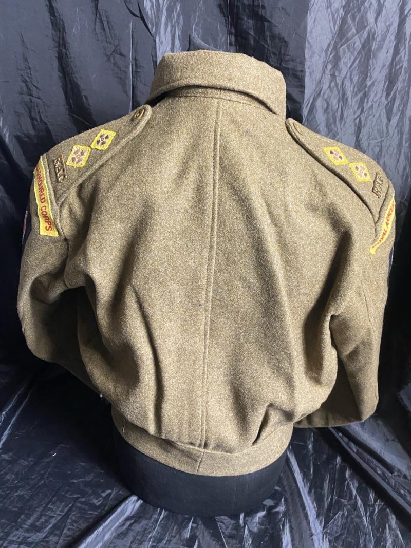 WW2 BRITISH RAC 1940 PATTERN OFFICERS BATTLEDRESS BLOUSE