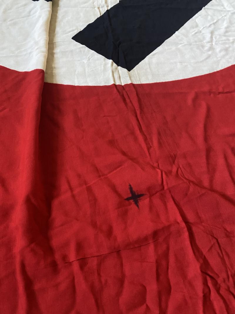 Chase Militaria WW2 GERMAN NSDAP POLITICAL PARTY LARGE FLAG (1.8M X 3.2M)