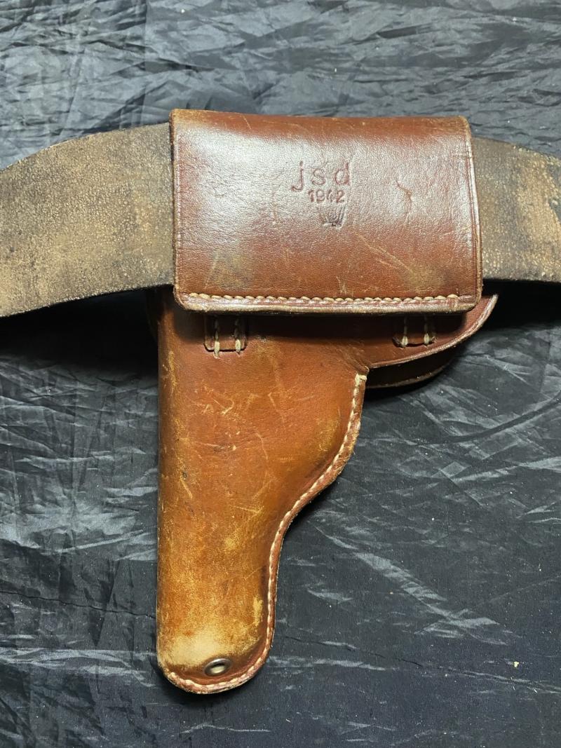 WW2 GERMAN LUFTWAFFE 37M HOLSTER AND BELT