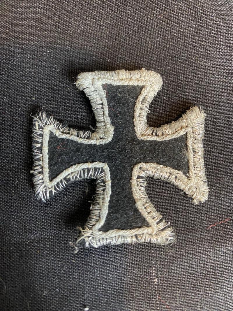 PRE WW1/WW1 GERMAN IRON CROSS 1ST CLASS IN CLOTH