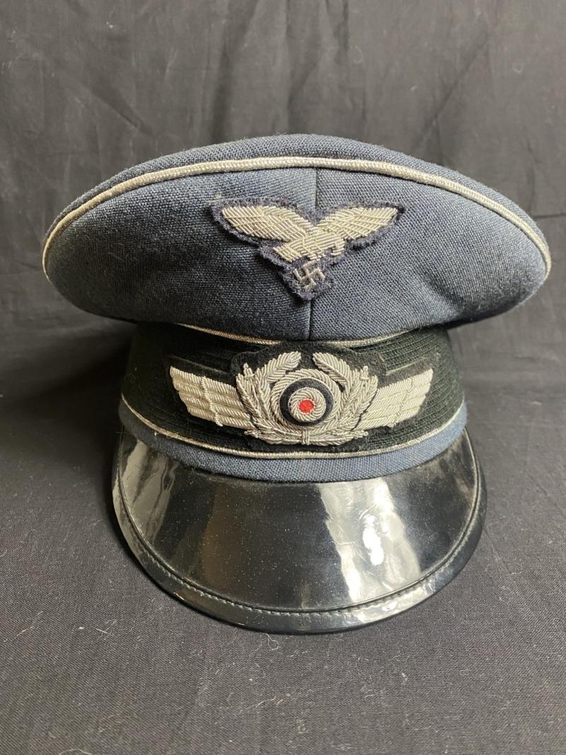 REPRODUCTION WW2 GERMAN LUFTWAFFE EREL VISOR CAP