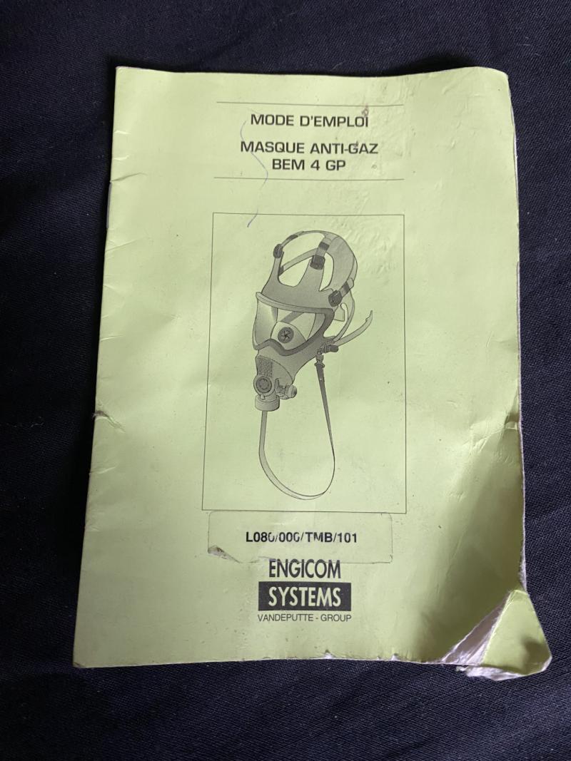 BEM-4GP GAS MASK MANUAL