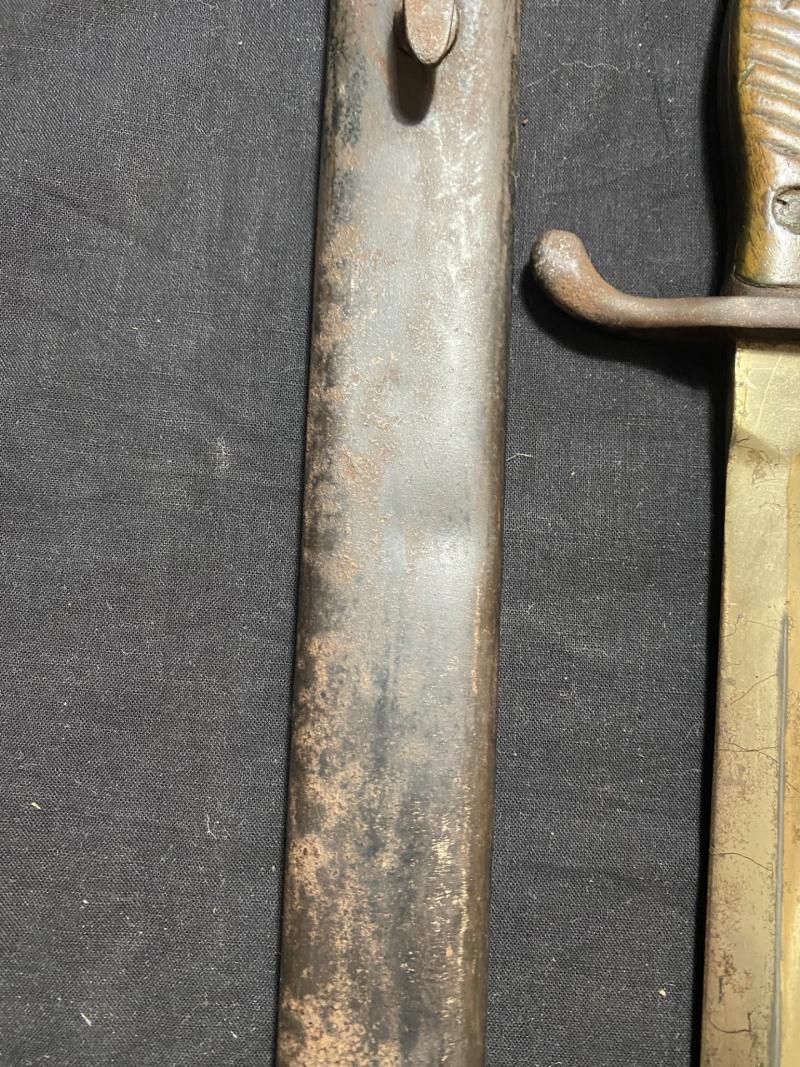 WW1 GERMAN S98 SAWBACK BUTCHER BAYONET