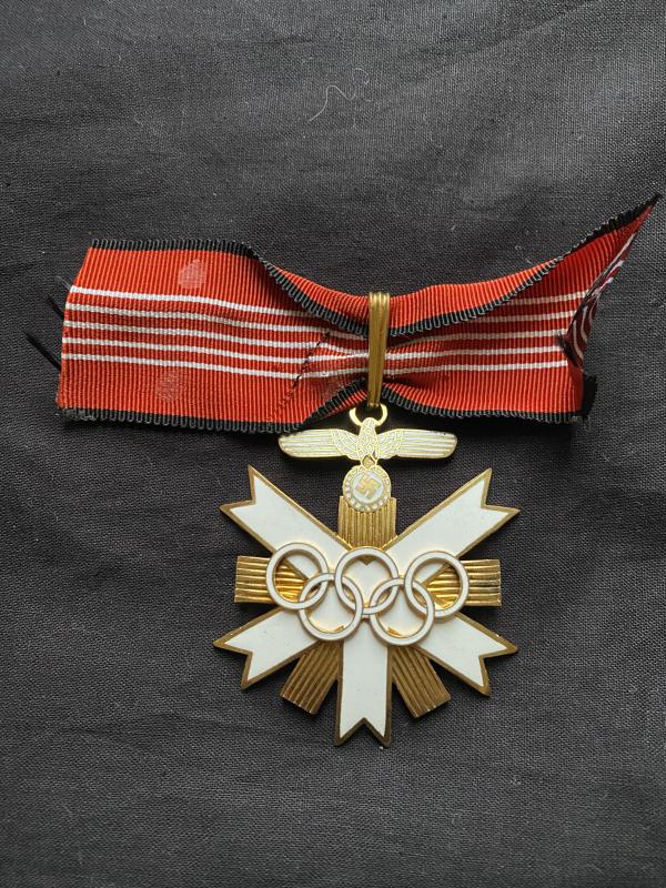 RUDOLF SOUVAL EXHIBITION 1936 OLYMPIC HONOR MEDAL, FIRST CLASS