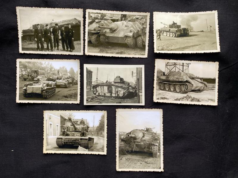 8 X WW2 GERMAN PANZER PICTURES