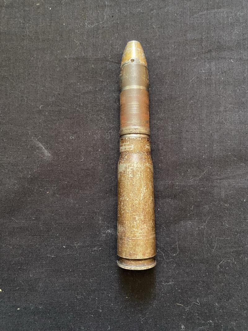 WW2 GERMAN 20MM CANNON UNSTRUCK ROUND (INERT)