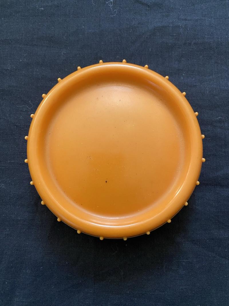 WW2 GERMAN 2ND PATTERN ORANGE BUTTER DISH