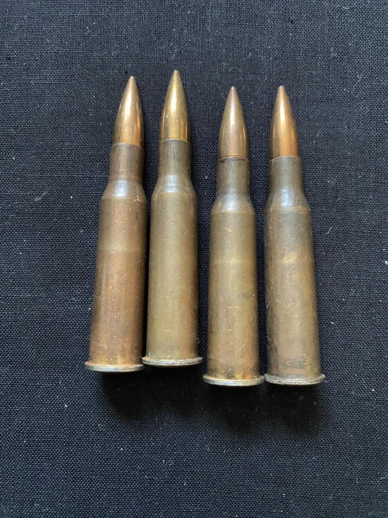 4 X MOSIN/MAXIM ROUNDS (INERT)