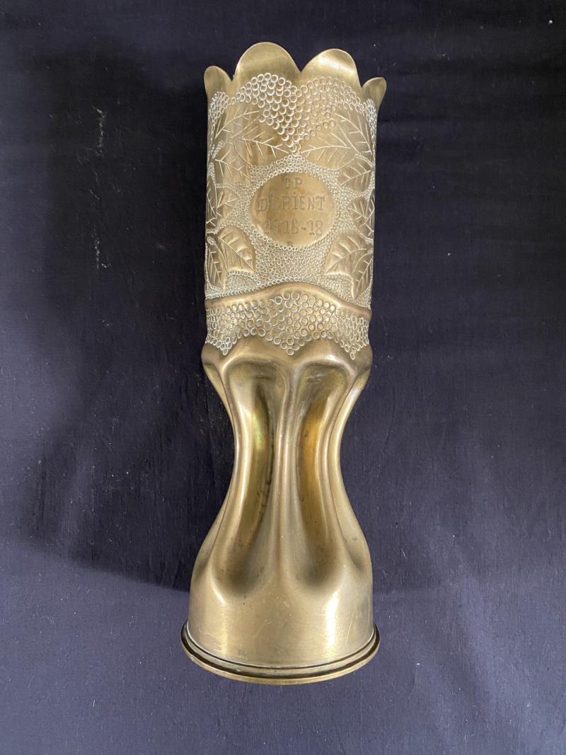 1915 TRENCH ART SHELL CASE  
