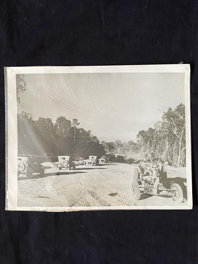 U.S SIGNAL CORPS PHOTO OF THE FIRST CHINA BOUND CONVOY ON LEDO ROAD
