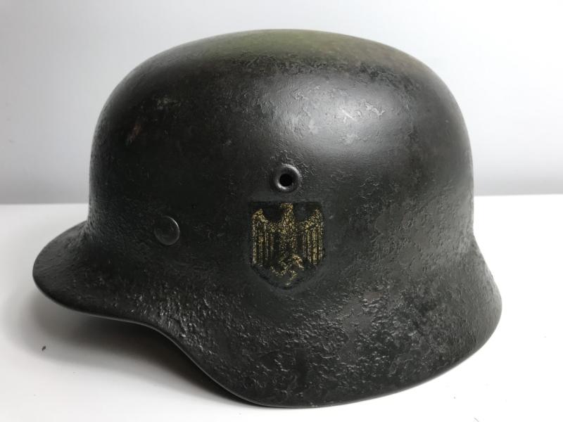 WW2 GERMAN KRIEGSMARINE M40 SINGLE DECAL ET66 HELMET
