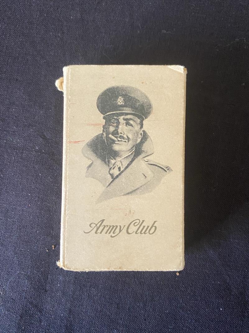 WW2 BRTISH ARMY CLUB CIGARETTES IN PACKET