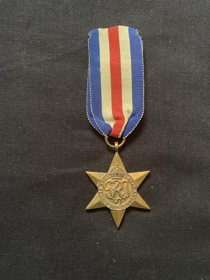 WW2 THE FRANCE AND GERMANY STAR MEDAL