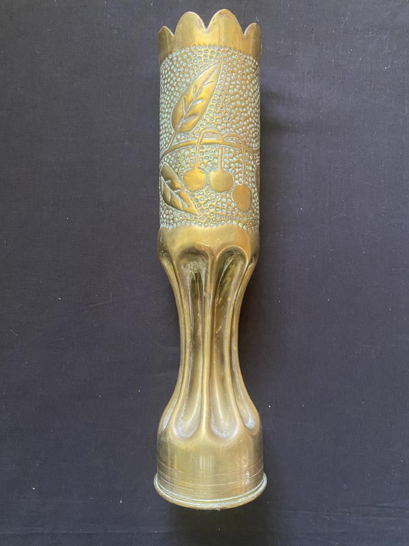 WW1 75MM TRENCH ART SHELL CASE (INERT)