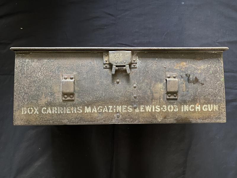 WW1 LEWIS GUN .303 MAGAZINE BOX