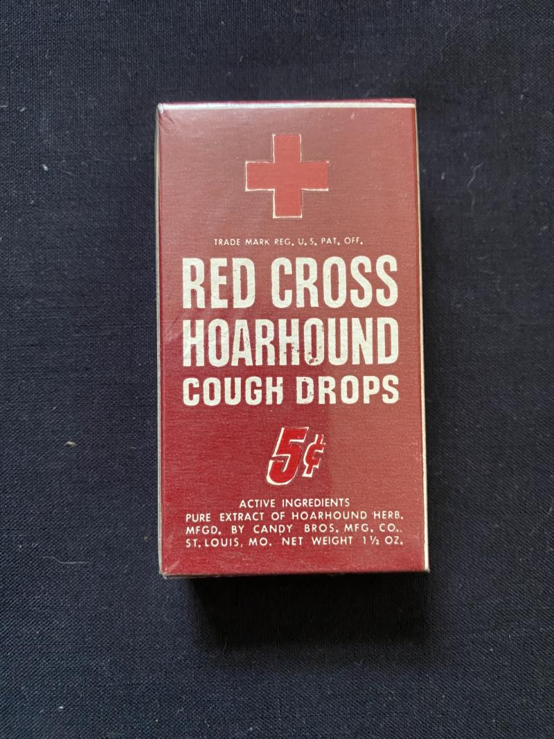 WW2 U.S. RED CROSS HOARHOUND COUGH DROPS (UN-OPENED)