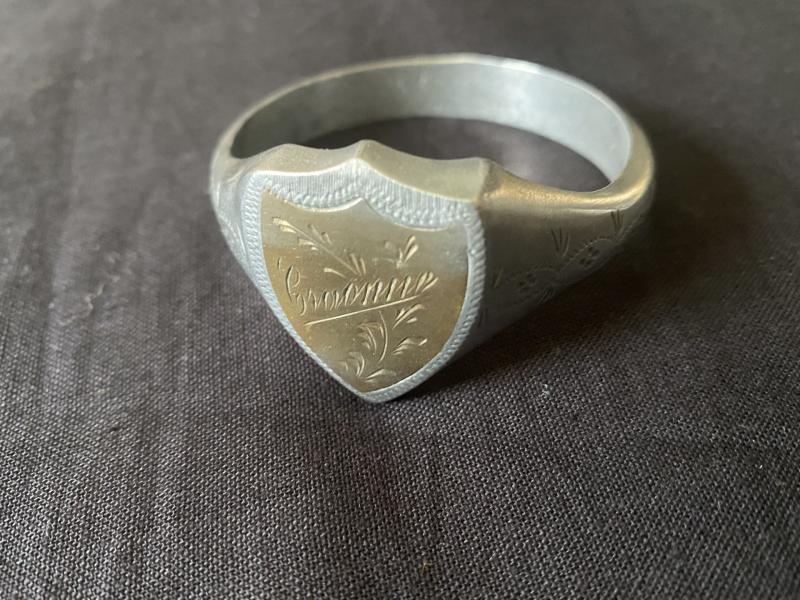 WW1 TRENCH ART NAPKIN RING