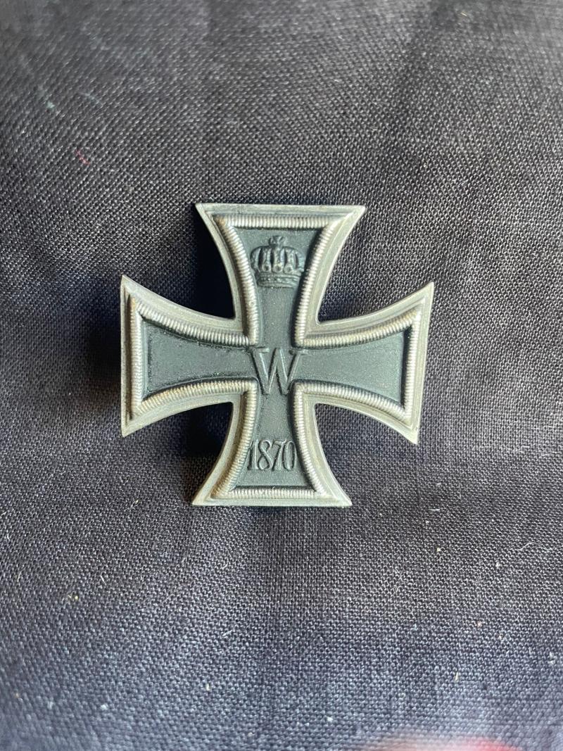 REPRODUCTION 1870 GERMAN IRON CROSS 1ST CLASS