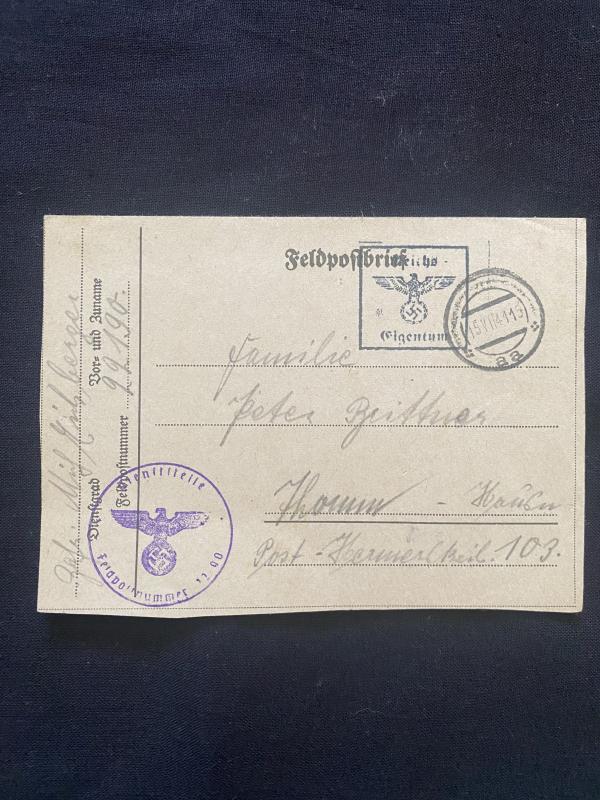 WW2 GERMAN FELDPOST