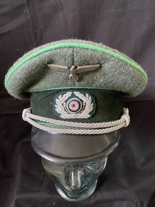 REPRODUCTION WW2 GERMAN GEBIRGSJAGER OFFICERS VISOR CAP