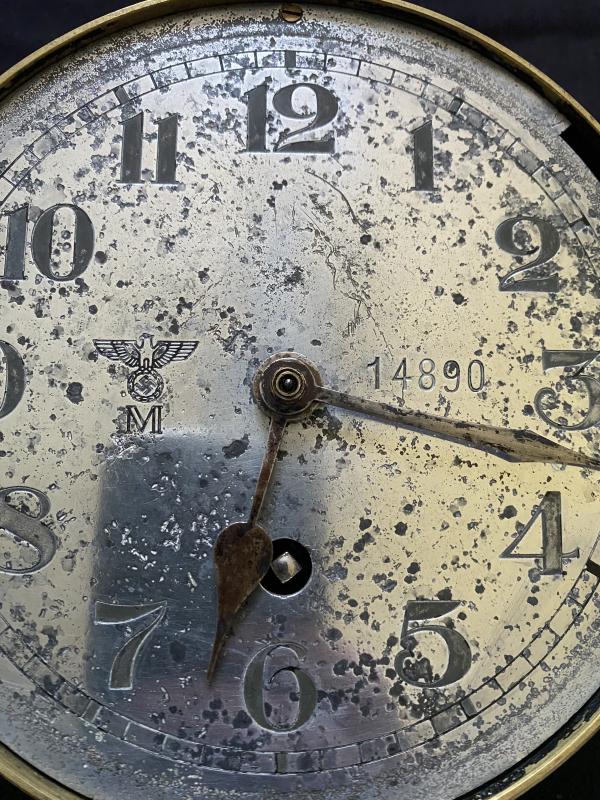 WW2 GERMAN KRIEGSMARINE U-BOAT 541 BULKHEAD CLOCK