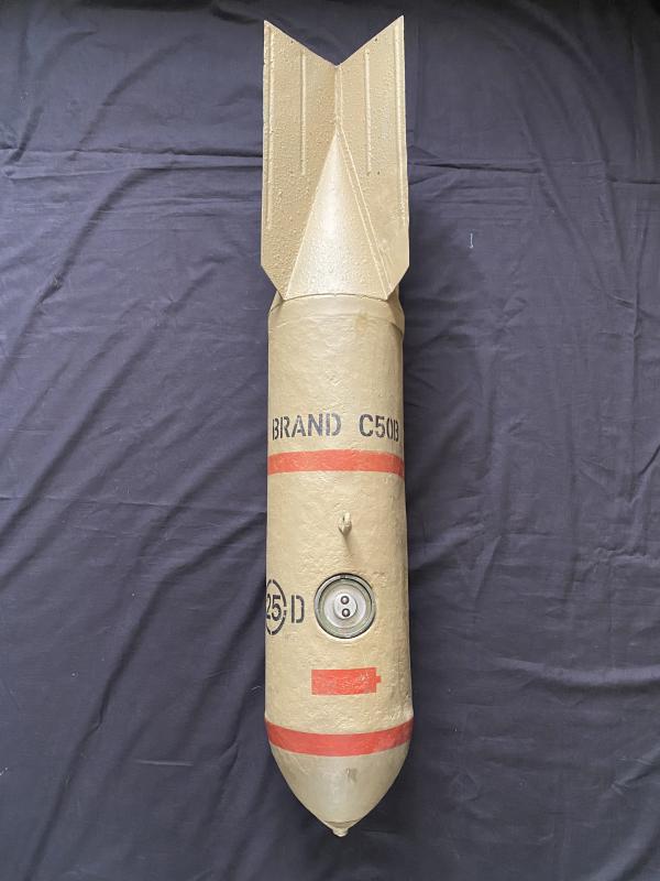 VERY RARE WW2 GERMAN 50KG BRAND (INCENDIARY) LUFTWAFFE BOMB (INERT)
