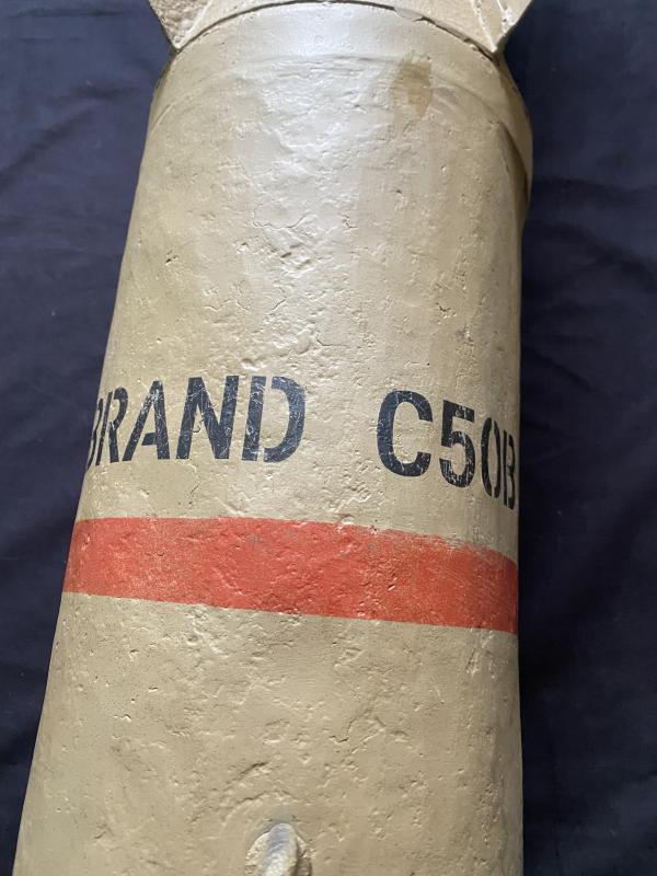 VERY RARE WW2 GERMAN 50KG BRAND (INCENDIARY) LUFTWAFFE BOMB (INERT)