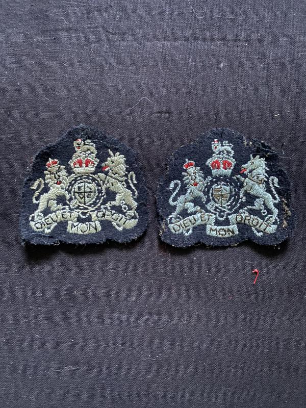SET OF ROYAL AIR FORCE WARRANT OFFICERS SLEEVE RANK PATCHES