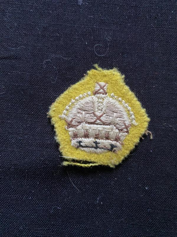 WW2 OFFICERS CROWN PATCH