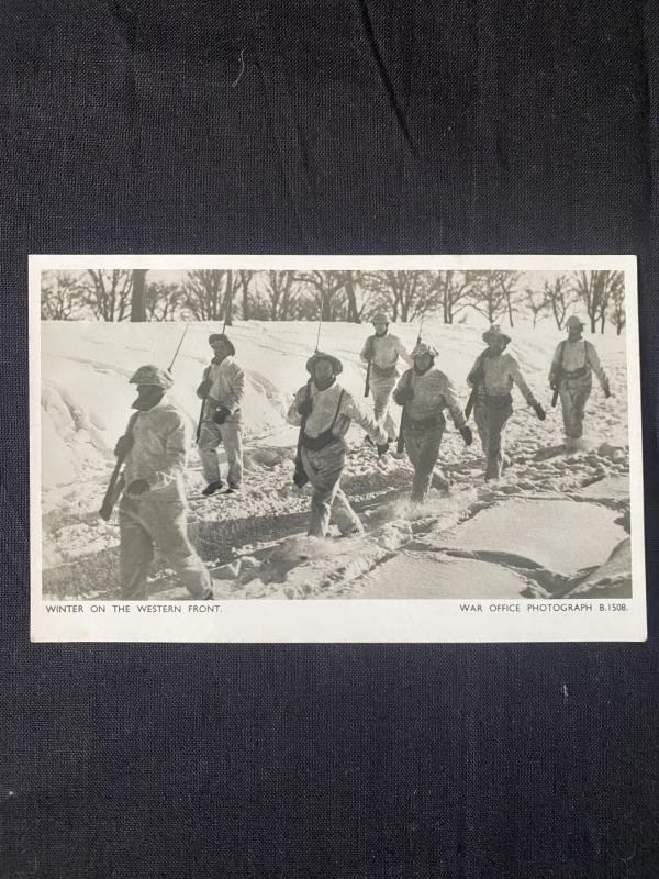 WINTER ON THE WESTERN FRONT POSTCARD