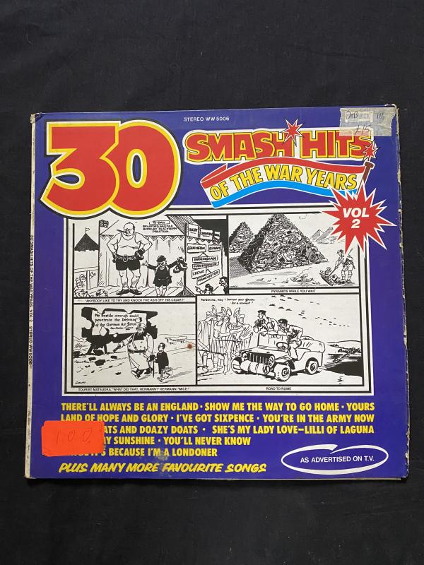 30 SMASH HITS OF THE WAR YEARS VINYL