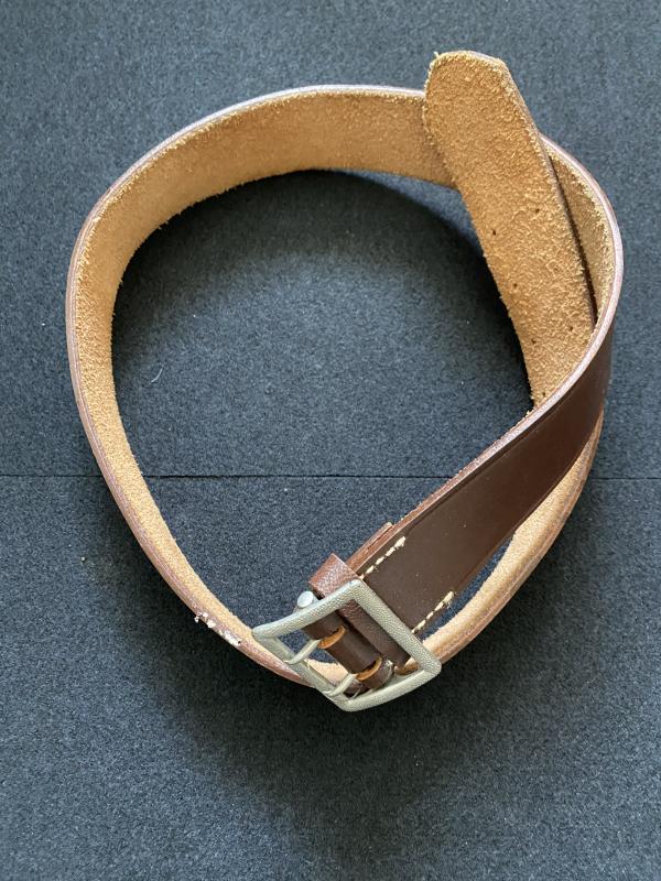 REPRODUCTION WW2 GERMAN BROWN LEATHER BELT