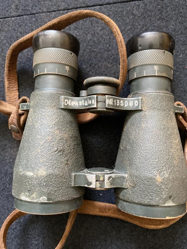 WW1 1918 DATED GERMAN EMIL BUSCH A-G RATHENOW FERNGLAS 08 BINOCULARS